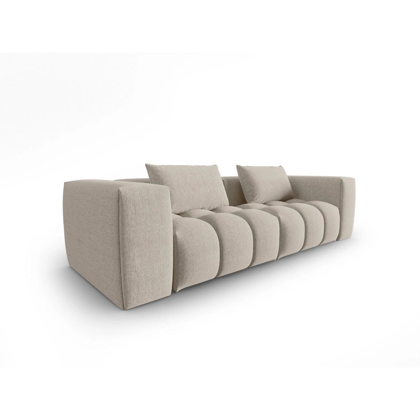 Verona 3-Sitzer Sofa aus Strukturierter Stoff in Sand (Sorella 05), 230x85 cm von Cosmopolitan Design – Bild 3