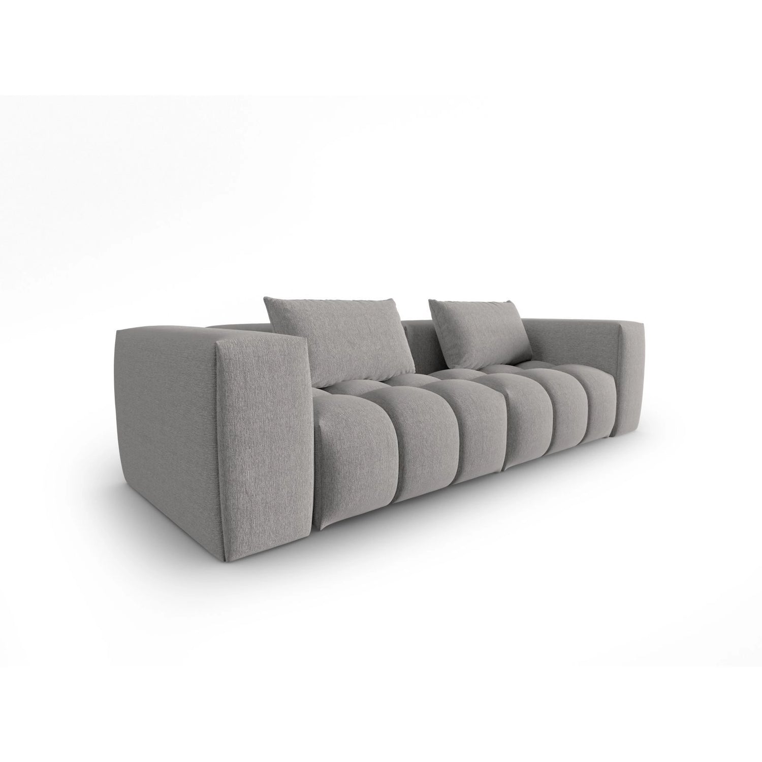 Verona 3-Sitzer Sofa aus Strukturierter Stoff in Warmes Grau (Sorella 84), 230x85 cm von Cosmopolitan Design – Bild 3