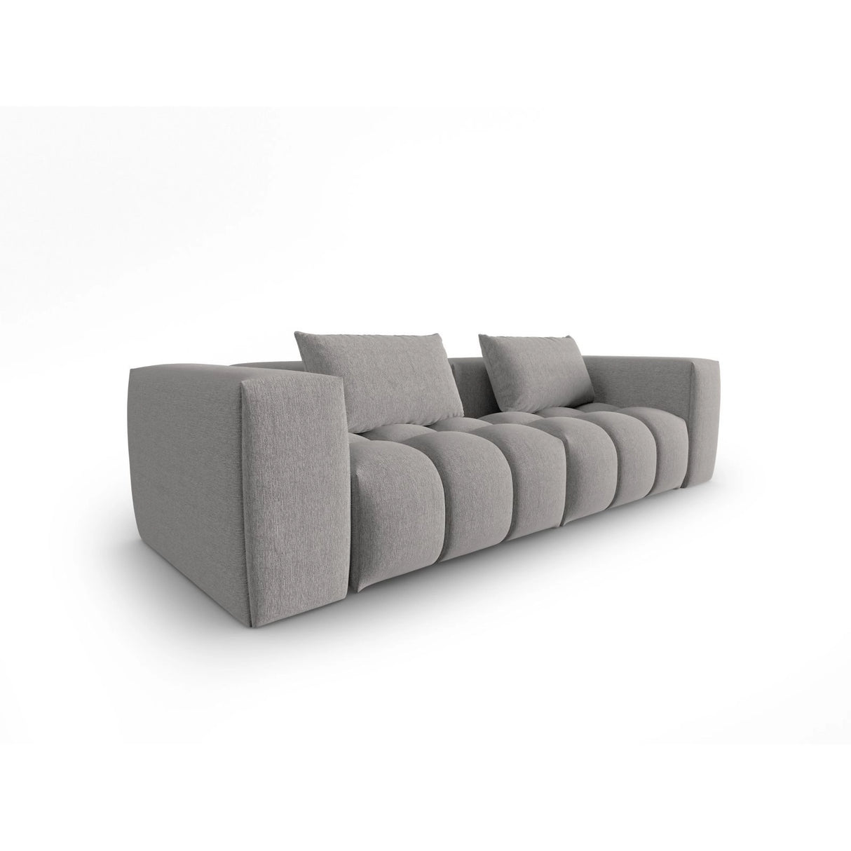 Verona 3-Sitzer Sofa aus Strukturierter Stoff in Warmes Grau (Sorella 84), 230x85 cm von Cosmopolitan Design – Bild 3