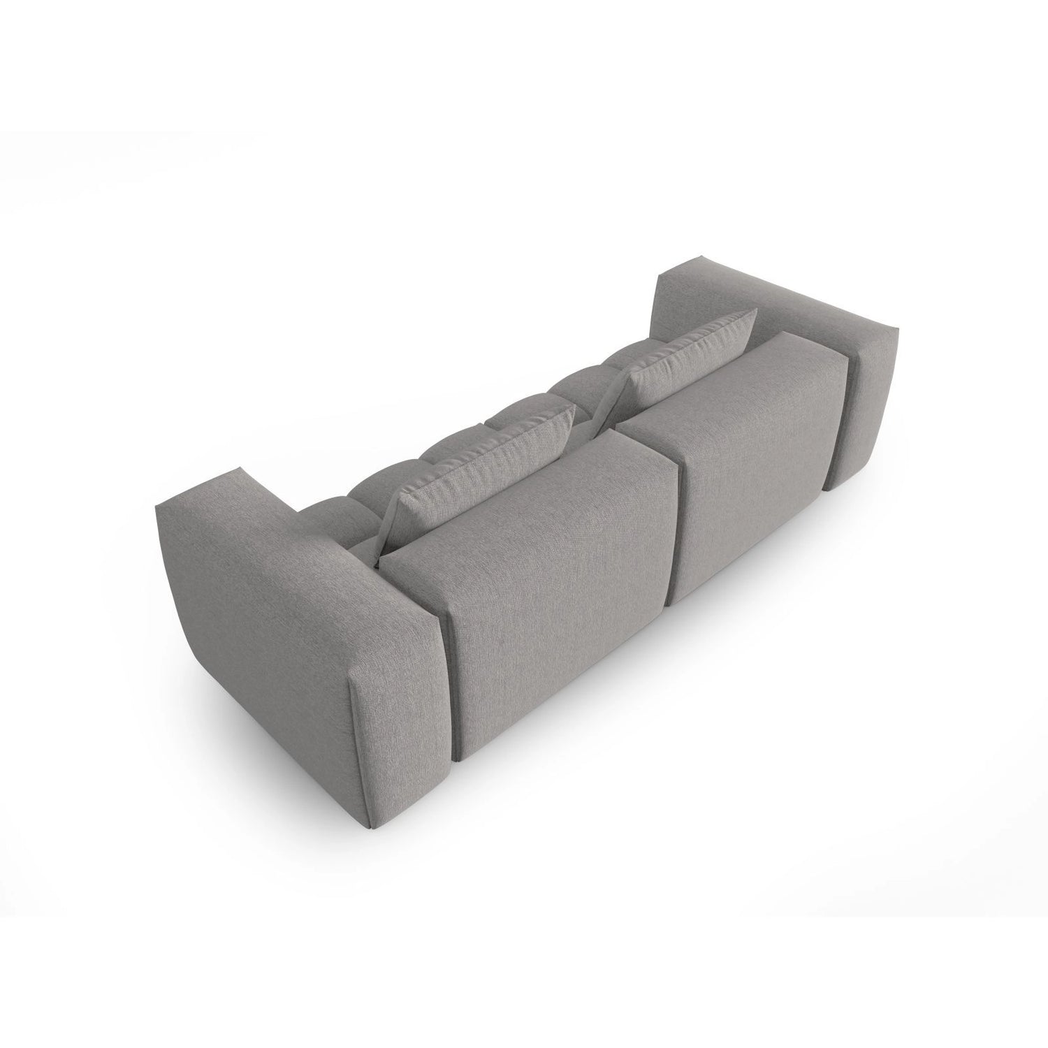 Verona 3-Sitzer Sofa aus Strukturierter Stoff in Warmes Grau (Sorella 84), 230x85 cm von Cosmopolitan Design – Bild 4