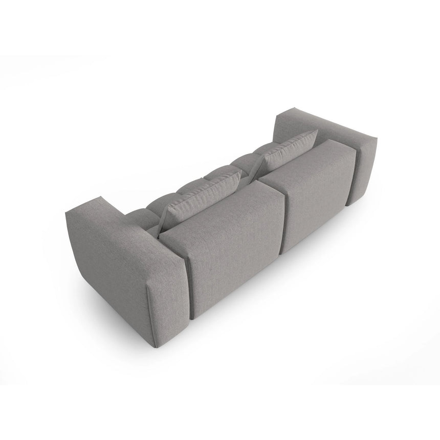 Verona 3-Sitzer Sofa aus Strukturierter Stoff in Warmes Grau (Sorella 84), 230x85 cm von Cosmopolitan Design – Bild 4