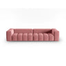 Verona 5-Sitzer Sofa aus Samt in Flamingo (Casino Salmon), 290x85 cm von Cosmopolitan Design – Bild 1