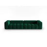 Verona 5-Sitzer Sofa aus Samt in Flaschengrün (Casino Deep Green), 290x85 cm von Cosmopolitan Design – Bild 1