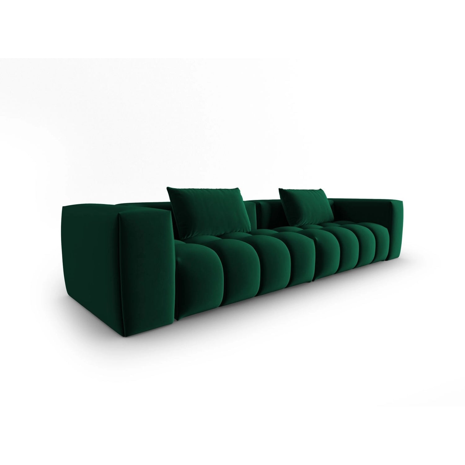 Verona 5-Sitzer Sofa aus Samt in Flaschengrün (Casino Deep Green), 290x85 cm von Cosmopolitan Design – Bild 3
