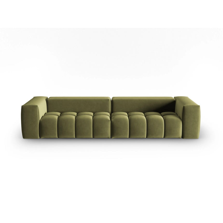 Verona 5-Sitzer Sofa aus Samt in Hellgrün (Casino Forest), 290x85 cm von Cosmopolitan Design – Bild 1