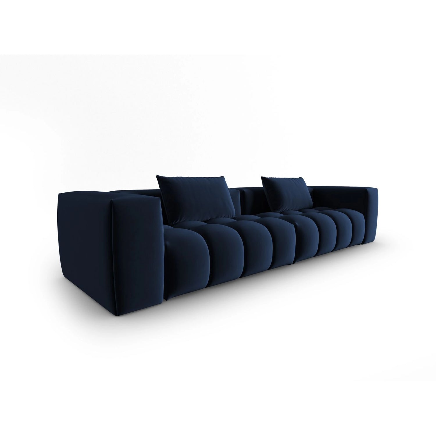 Verona 5-Sitzer Sofa aus Samt in Königsblau (Casino Deep Blue), 290x85 cm von Cosmopolitan Design – Bild 3