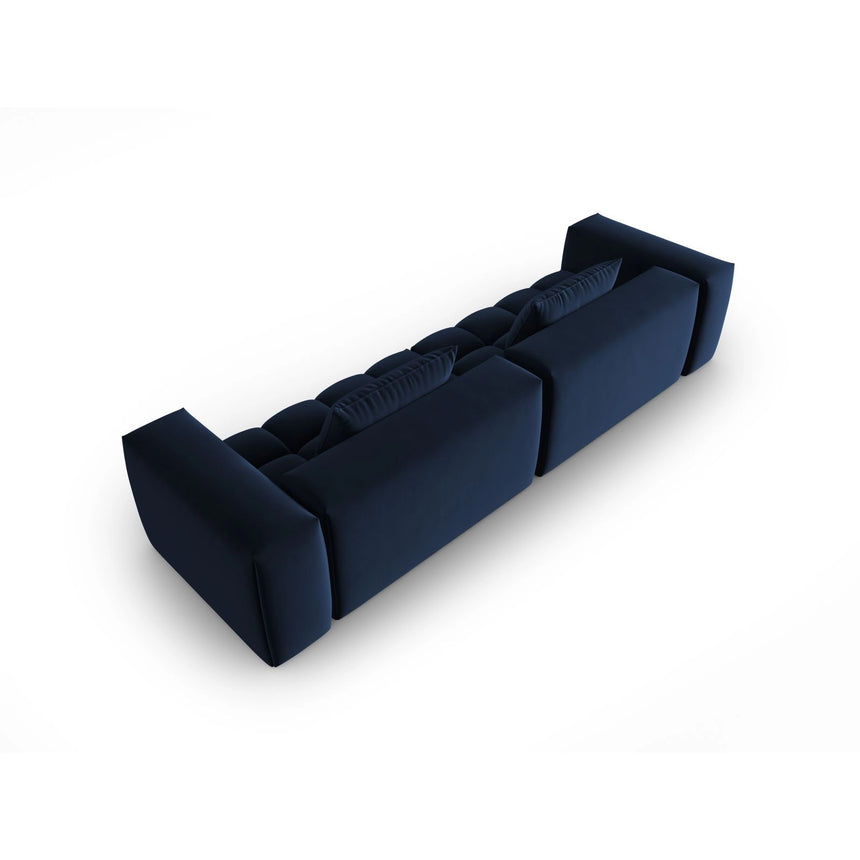 Verona 5-Sitzer Sofa aus Samt in Königsblau (Casino Deep Blue), 290x85 cm von Cosmopolitan Design – Bild 4