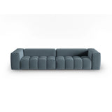 Verona 5-Sitzer Sofa aus Samt in Pastellblau (Casino Dark Blue), 290x85 cm von Cosmopolitan Design – Bild 1