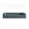 Verona 5-Sitzer Sofa aus Samt in Pastellblau (Casino Dark Blue), 290x85 cm von Cosmopolitan Design – Bild 1