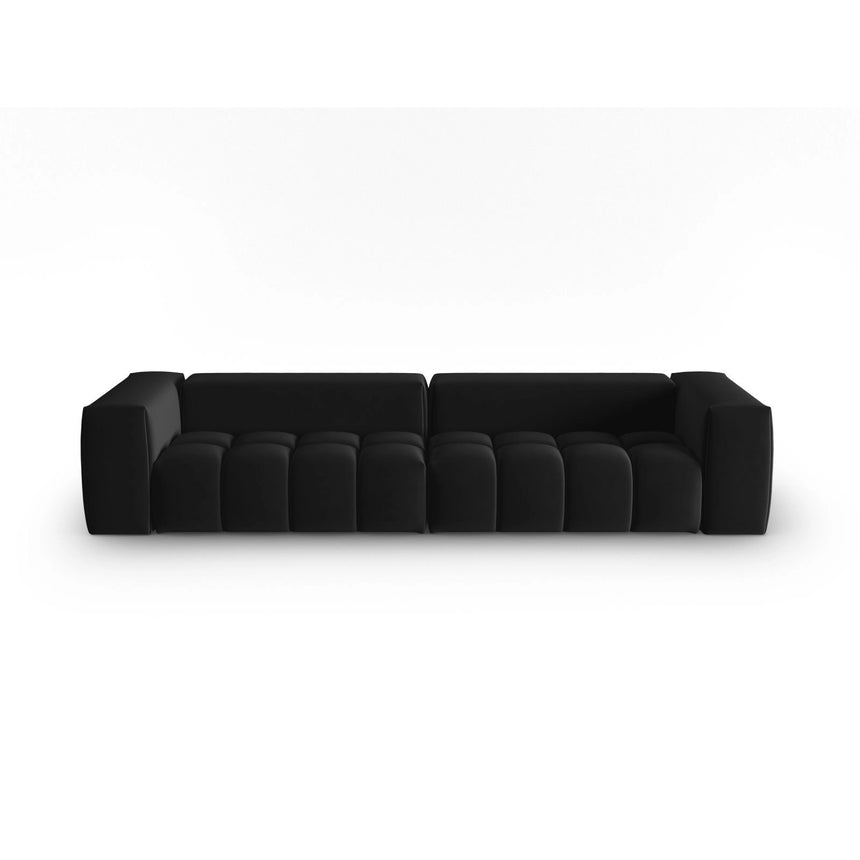 Verona 5-Sitzer Sofa aus Samt in Schwarz (Casino Black), 290x85 cm von Cosmopolitan Design – Bild 1