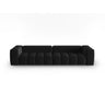 Verona 5-Sitzer Sofa aus Samt in Schwarz (Casino Black), 290x85 cm von Cosmopolitan Design – Bild 1