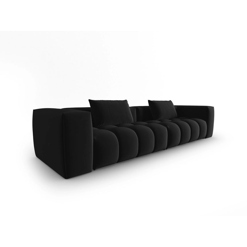 Verona 5-Sitzer Sofa aus Samt in Schwarz (Casino Black), 290x85 cm von Cosmopolitan Design – Bild 3