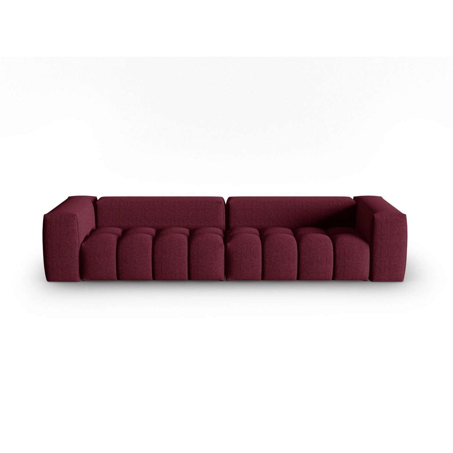 Verona 5-Sitzer Sofa aus Strukturierter Stoff in Burgund (Sorella 59), 290x85 cm von Cosmopolitan Design – Bild 1