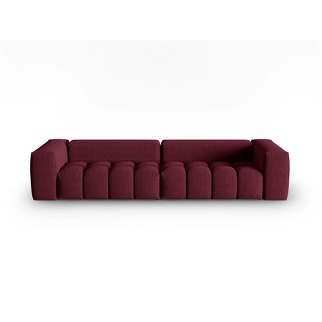Verona 5-Sitzer Sofa aus Strukturierter Stoff in Burgund (Sorella 59), 290x85 cm von Cosmopolitan Design – Bild 1