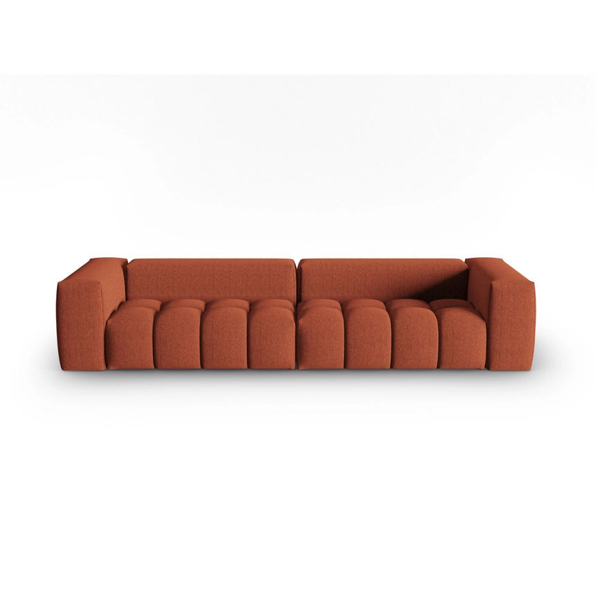 Verona 5-Sitzer Sofa aus Strukturierter Stoff in Koralle (Sorella 58), 290x85 cm von Cosmopolitan Design – Bild 1