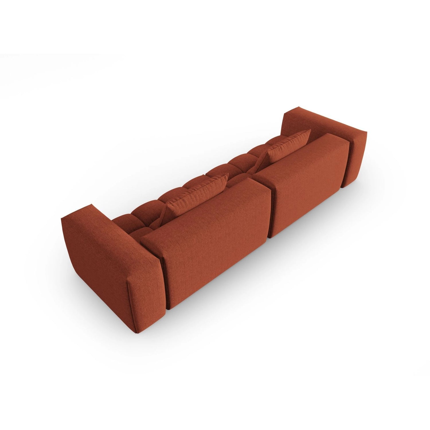 Verona 5-Sitzer Sofa aus Strukturierter Stoff in Koralle (Sorella 58), 290x85 cm von Cosmopolitan Design – Bild 4