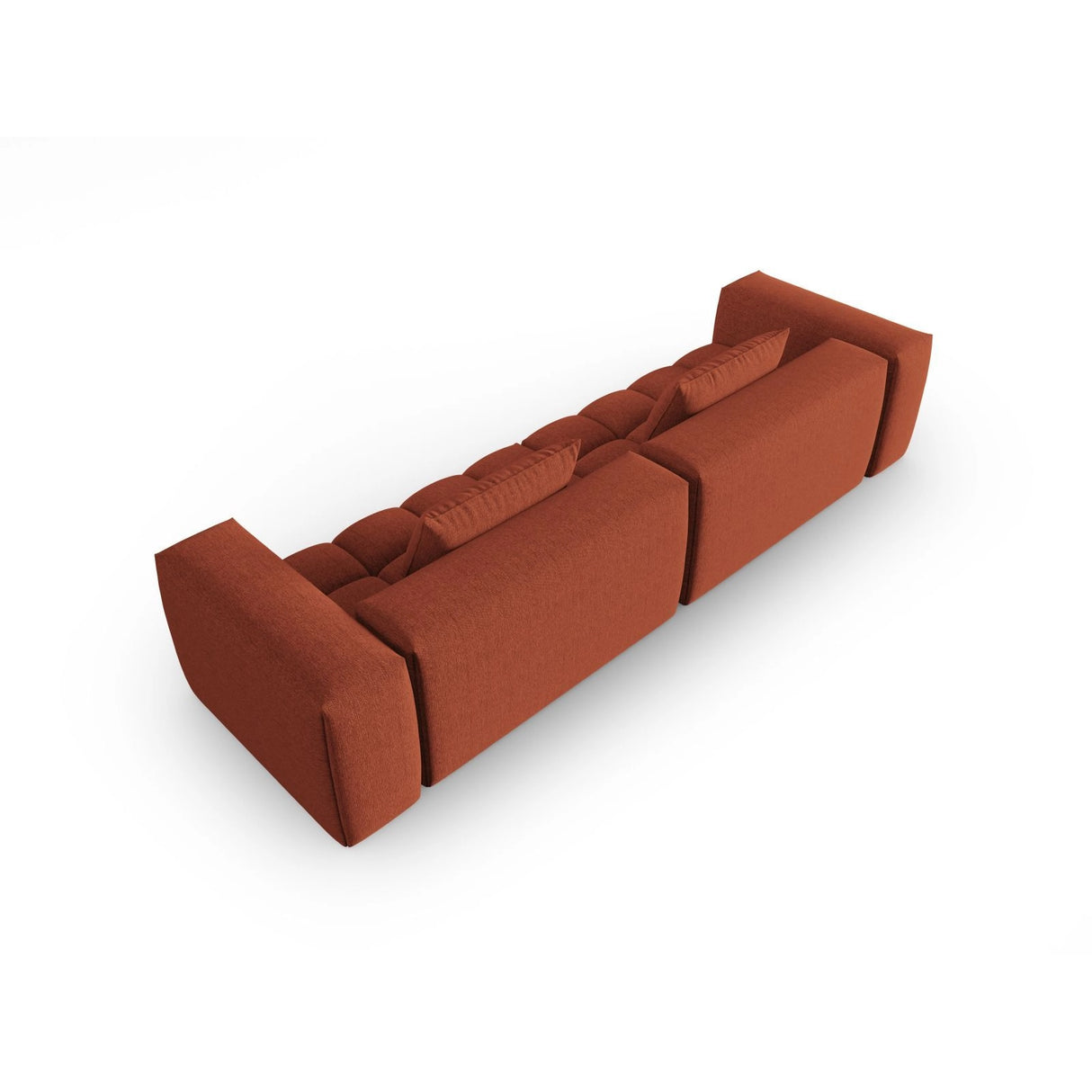 Verona 5-Sitzer Sofa aus Strukturierter Stoff in Koralle (Sorella 58), 290x85 cm von Cosmopolitan Design – Bild 4