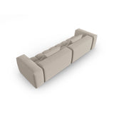 Verona 5-Sitzer Sofa aus Strukturierter Stoff in Sand (Sorella 05), 290x85 cm von Cosmopolitan Design – Bild 4