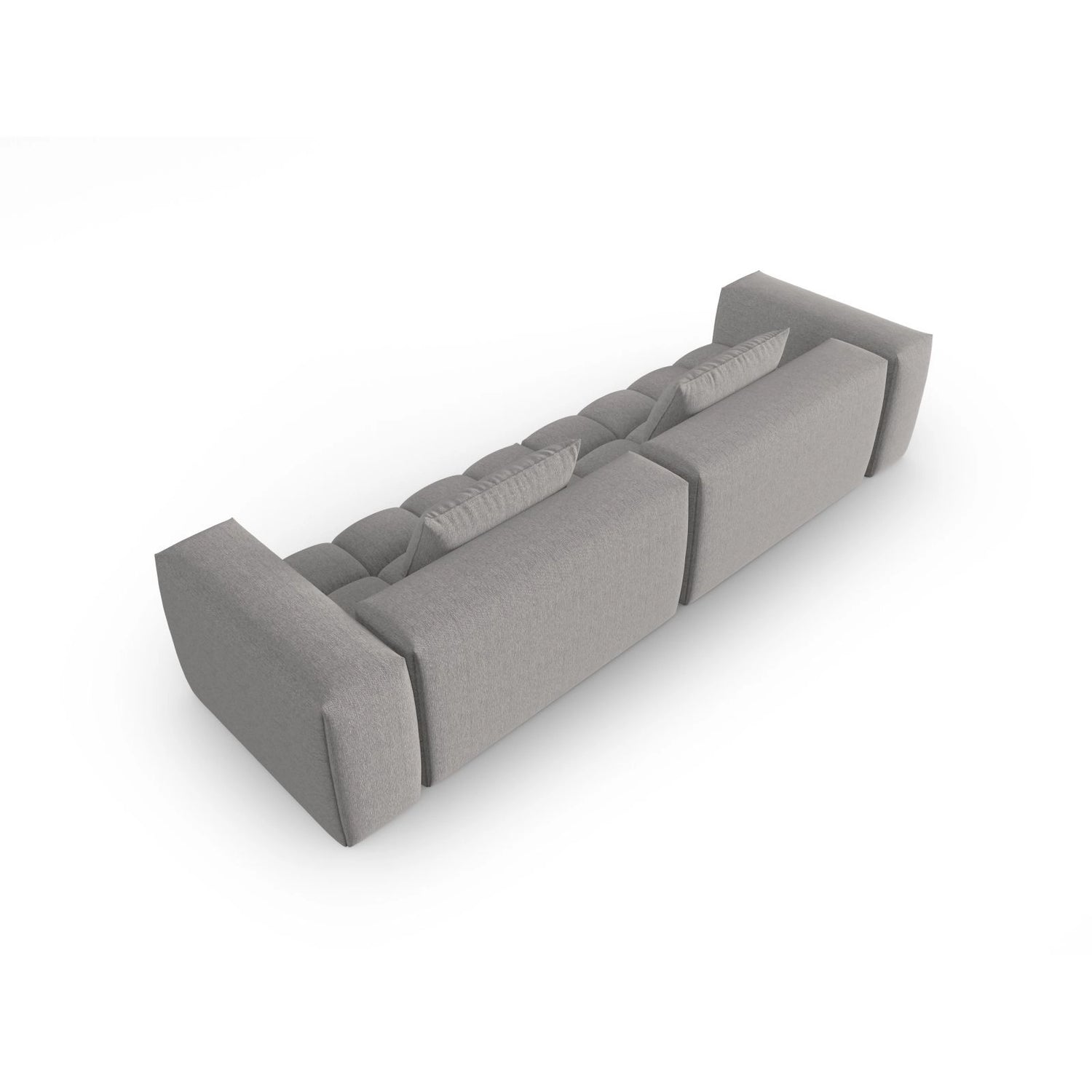Verona 5-Sitzer Sofa aus Strukturierter Stoff in Warmes Grau (Sorella 84), 290x85 cm von Cosmopolitan Design – Bild 4