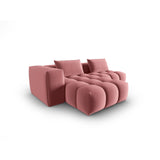 Verona Modulares 3-Sitzer Ecksofa, Linke Seite, aus Samt in Flamingo (Casino Salmon), 205x145 cm von Cosmopolitan Design – Bild 4