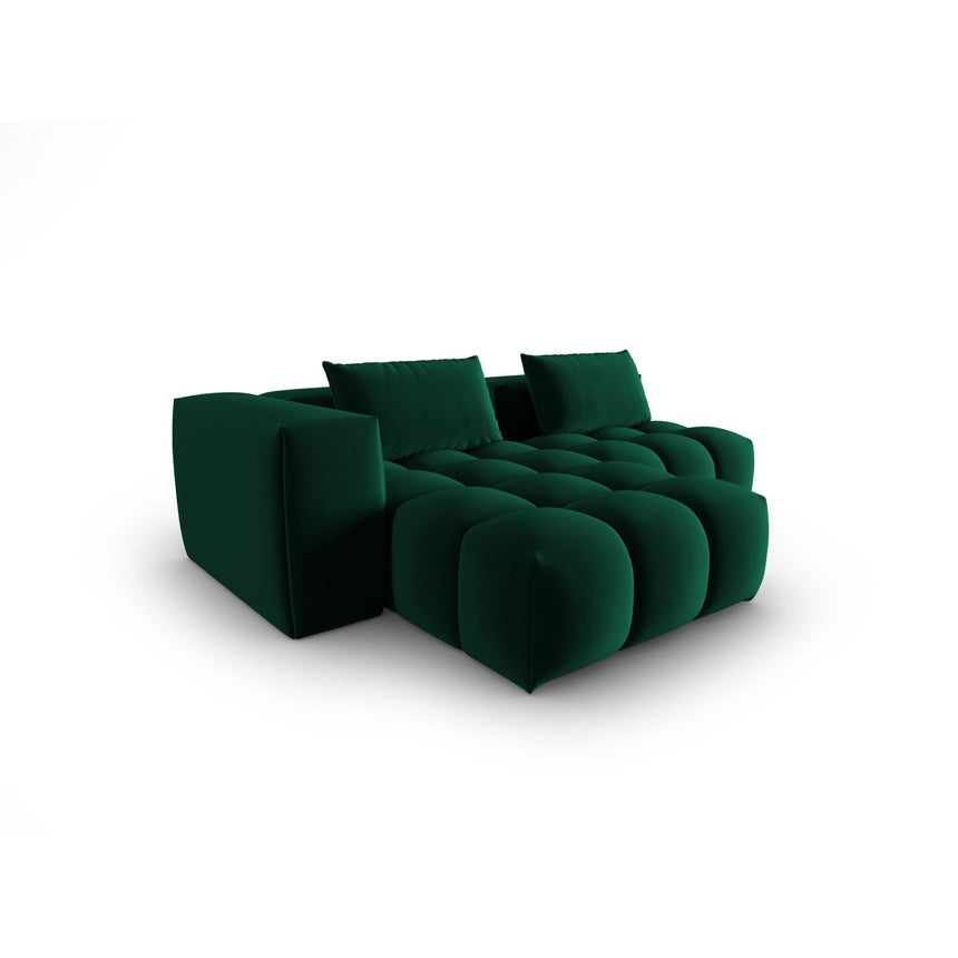 Verona Modulares 3-Sitzer Ecksofa, Linke Seite, aus Samt in Flaschengrün (Casino Deep Green), 205x145 cm von Cosmopolitan Design – Bild 4