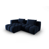 Verona Modulares 3-Sitzer Ecksofa, Linke Seite, aus Samt in Königsblau (Casino Deep Blue), 205x145 cm von Cosmopolitan Design – Bild 3