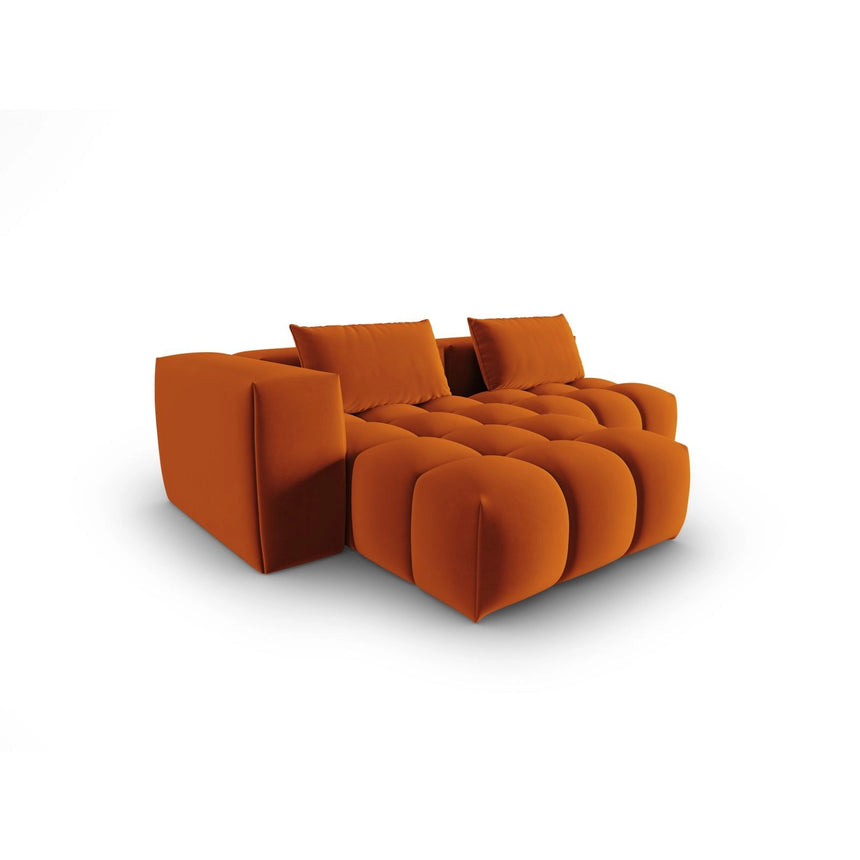 Verona Modulares 3-Sitzer Ecksofa, Linke Seite, aus Samt in Terrakotta (Casino Terracota), 205x145 cm von Cosmopolitan Design – Bild 4
