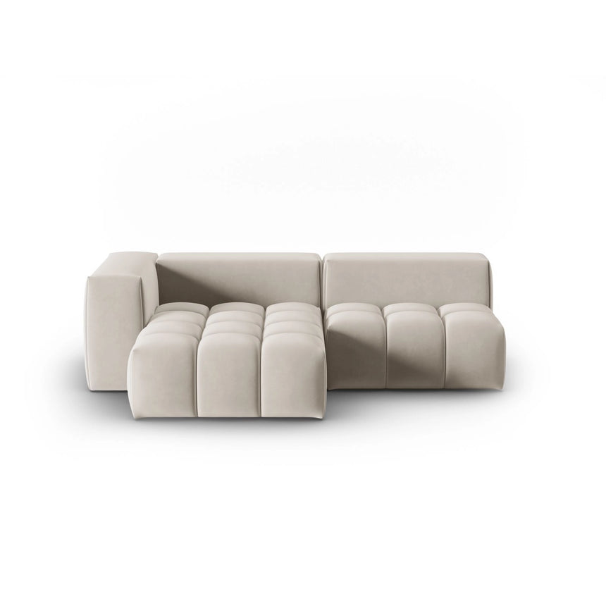 Verona Modulares 3-Sitzer Ecksofa, Linke Seite, aus Samt oder Strukturstoff, 205x145 cm von Cosmopolitan Design – Bild 1