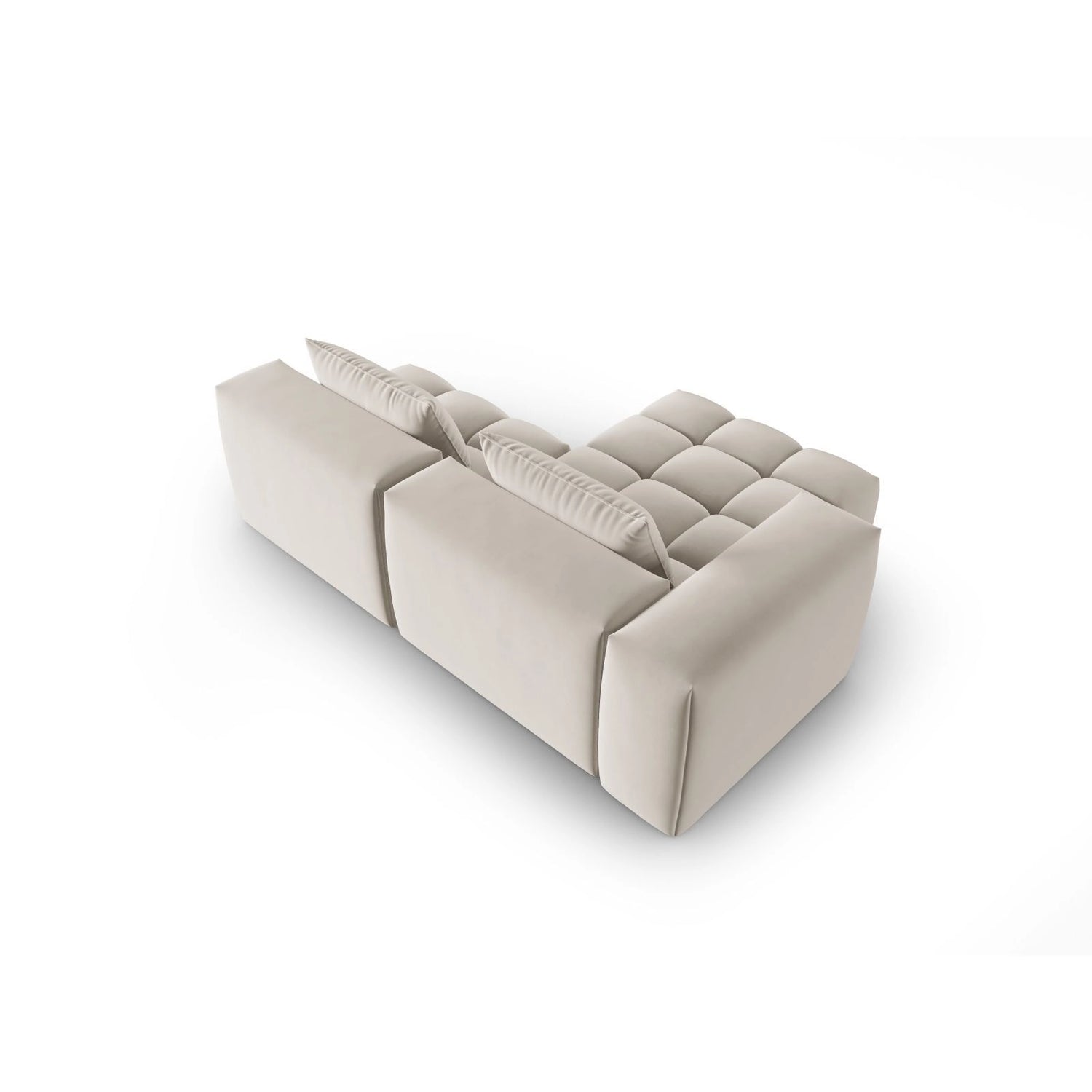Verona Modulares 3-Sitzer Ecksofa, Linke Seite, aus Samt oder Strukturstoff, 205x145 cm von Cosmopolitan Design – Bild 5