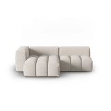 Verona Modulares 3-Sitzer Ecksofa, Linke Seite, aus Strukturierter Stoff in Beige (Sorella 03), 205x145 cm von Cosmopolitan Design – Bild 1