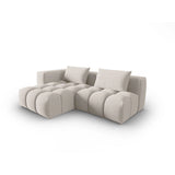 Verona Modulares 3-Sitzer Ecksofa, Linke Seite, aus Strukturierter Stoff in Beige (Sorella 03), 205x145 cm von Cosmopolitan Design – Bild 3
