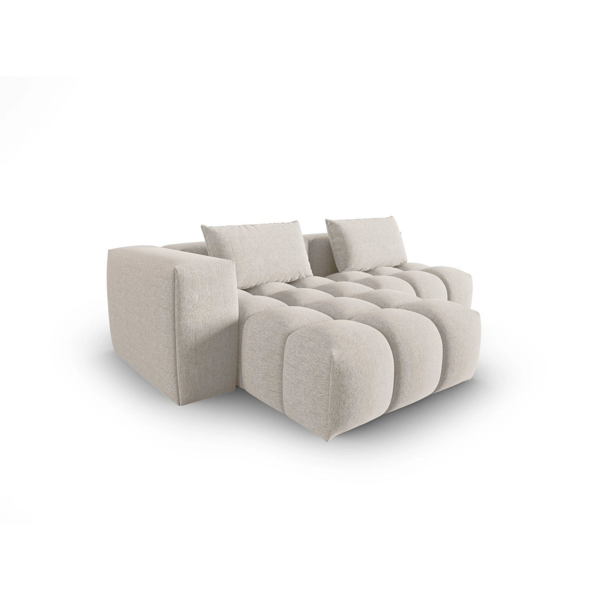 Verona Modulares 3-Sitzer Ecksofa, Linke Seite, aus Strukturierter Stoff in Beige (Sorella 03), 205x145 cm von Cosmopolitan Design – Bild 4