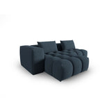 Verona Modulares 3-Sitzer Ecksofa, Linke Seite, aus Strukturierter Stoff in Dunkelblau (Sorella 77), 205x145 cm von Cosmopolitan Design – Bild 4