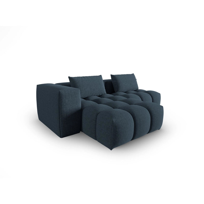Verona Modulares 3-Sitzer Ecksofa, Linke Seite, aus Strukturierter Stoff in Dunkelblau (Sorella 77), 205x145 cm von Cosmopolitan Design – Bild 4