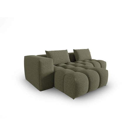Verona Modulares 3-Sitzer Ecksofa, Linke Seite, aus Strukturierter Stoff in Dunkles olivgrün (Sorella 34), 205x145 cm von Cosmopolitan Design – Bild 4