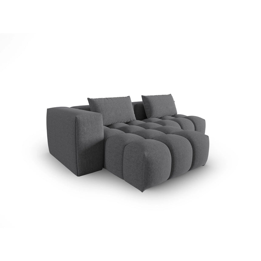 Verona Modulares 3-Sitzer Ecksofa, Linke Seite, aus Strukturierter Stoff in Grau (Sorella 89), 205x145 cm von Cosmopolitan Design – Bild 4