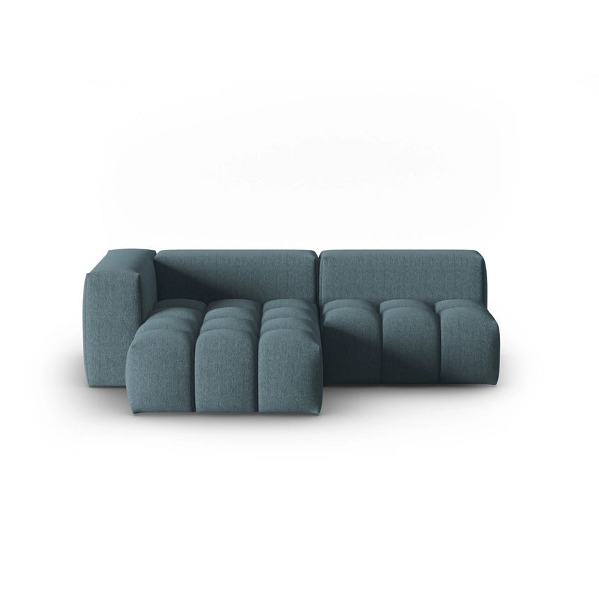 Verona Modulares 3-Sitzer Ecksofa, Linke Seite, aus Strukturierter Stoff in Hellblau (Sorella 76), 205x145 cm von Cosmopolitan Design – Bild 1