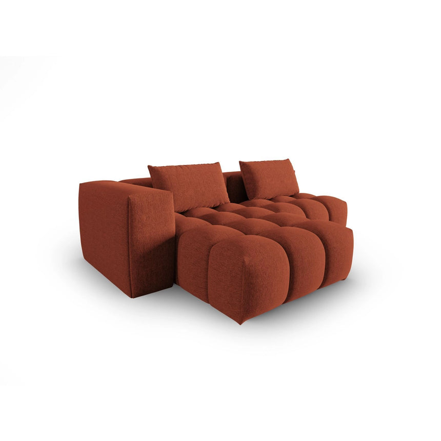 Verona Modulares 3-Sitzer Ecksofa, Linke Seite, aus Strukturierter Stoff in Koralle (Sorella 58), 205x145 cm von Cosmopolitan Design – Bild 4