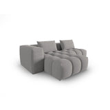 Verona Modulares 3-Sitzer Ecksofa, Linke Seite, aus Strukturierter Stoff in Warmes Grau (Sorella 84), 205x145 cm von Cosmopolitan Design – Bild 4