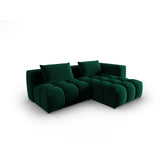 Verona Modulares 3-Sitzer Ecksofa, Rechte Seite, aus Samt in Flaschengrün (Casino Deep Green), 205x145 cm von Cosmopolitan Design – Bild 3
