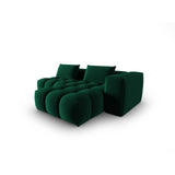 Verona Modulares 3-Sitzer Ecksofa, Rechte Seite, aus Samt in Flaschengrün (Casino Deep Green), 205x145 cm von Cosmopolitan Design – Bild 4