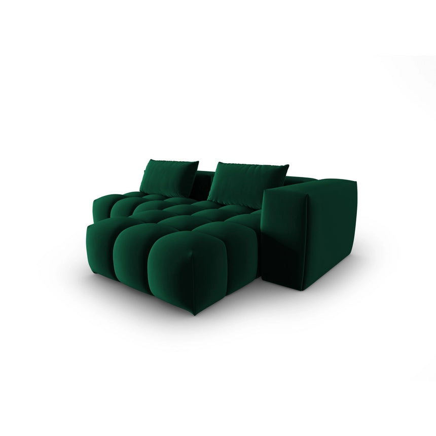 Verona Modulares 3-Sitzer Ecksofa, Rechte Seite, aus Samt in Flaschengrün (Casino Deep Green), 205x145 cm von Cosmopolitan Design – Bild 4