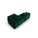 Verona Modulares 3-Sitzer Ecksofa, Rechte Seite, aus Samt in Flaschengrün (Casino Deep Green), 205x145 cm von Cosmopolitan Design – Bild 5