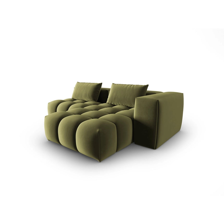 Verona Modulares 3-Sitzer Ecksofa, Rechte Seite, aus Samt in Hellgrün (Casino Forest), 205x145 cm von Cosmopolitan Design – Bild 4
