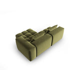 Verona Modulares 3-Sitzer Ecksofa, Rechte Seite, aus Samt in Hellgrün (Casino Forest), 205x145 cm von Cosmopolitan Design – Bild 5