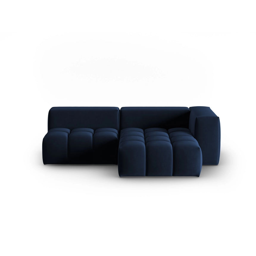 Verona Modulares 3-Sitzer Ecksofa, Rechte Seite, aus Samt in Königsblau (Casino Deep Blue), 205x145 cm von Cosmopolitan Design – Bild 1