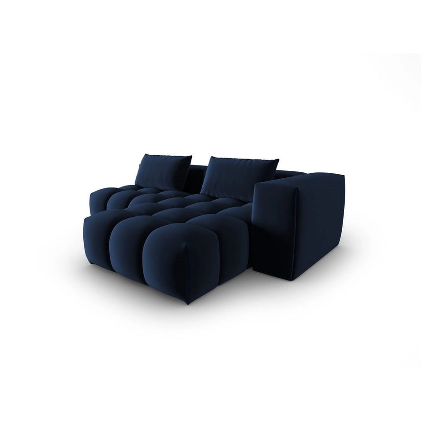 Verona Modulares 3-Sitzer Ecksofa, Rechte Seite, aus Samt in Königsblau (Casino Deep Blue), 205x145 cm von Cosmopolitan Design – Bild 4