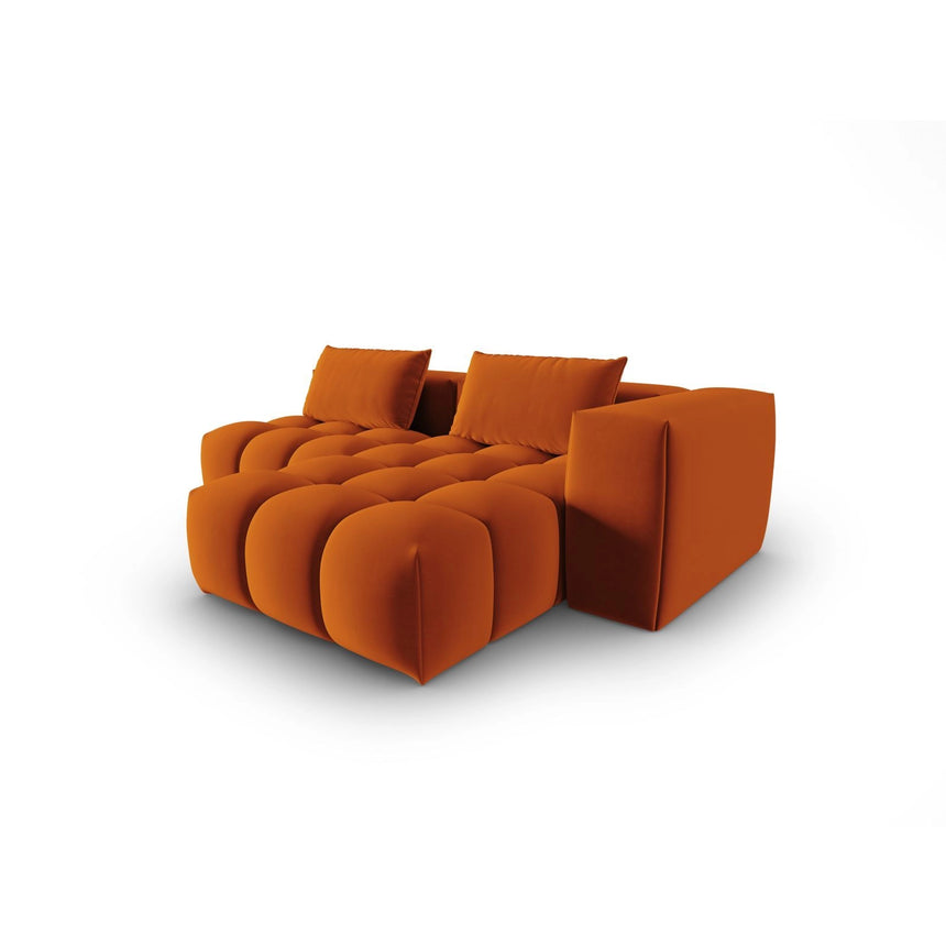 Verona Modulares 3-Sitzer Ecksofa, Rechte Seite, aus Samt in Terrakotta (Casino Terracota), 205x145 cm von Cosmopolitan Design – Bild 4