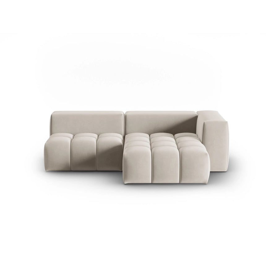 Verona Modulares 3-Sitzer Ecksofa, Rechte Seite, aus Samt oder Strukturstoff, 205x145 cm von Cosmopolitan Design – Bild 1