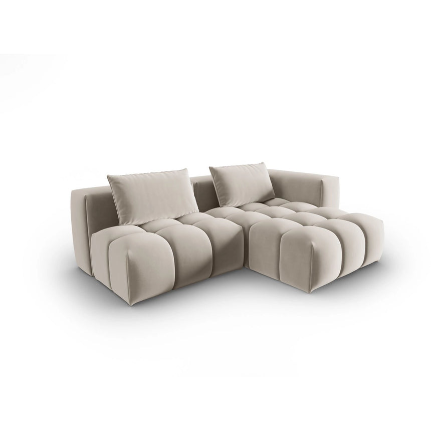 Verona Modulares 3-Sitzer Ecksofa, Rechte Seite, aus Samt oder Strukturstoff, 205x145 cm von Cosmopolitan Design – Bild 3